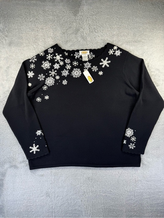 Talbots Sweaters - NWT Vintage Talbots Woman 1X Embroidered Snowflake Christmas Sweater
